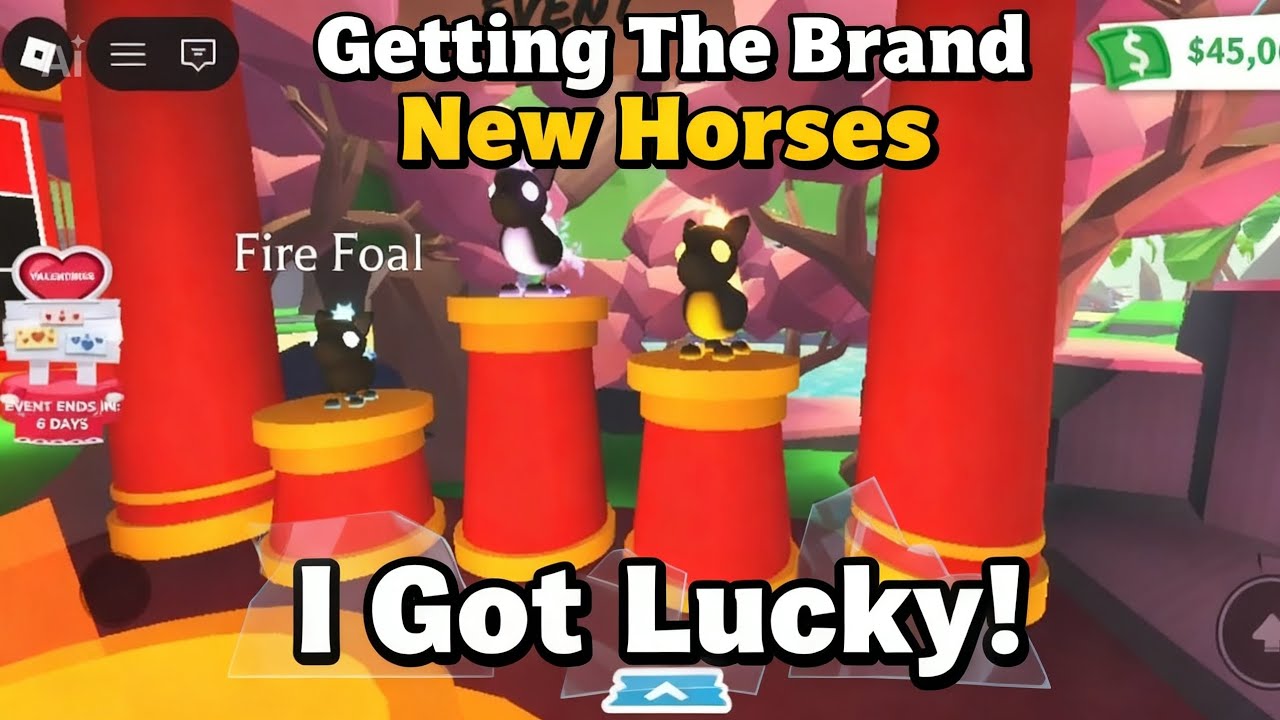 Getting the NEW Fire Horses in Adopt Me… I Got EXTREMELY Lucky! #adoptmeupdate 