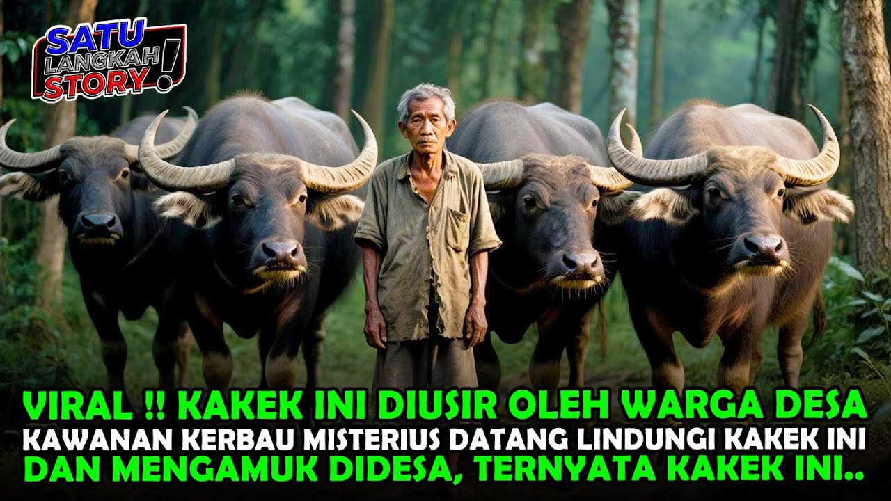 VIRAL !! DIUSIR WARGA DESA, KAKEK INI JUSTRU DILINDUNGI OLEH KAWANAN KERBAU MISTERIUS