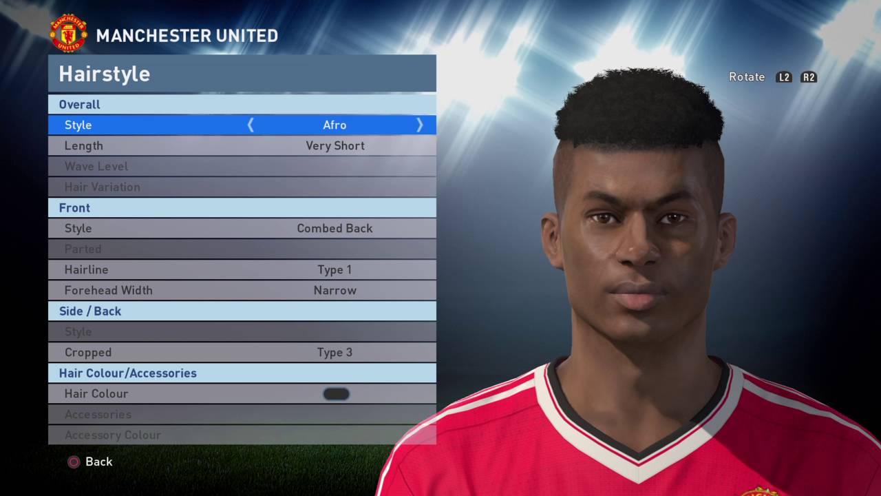 PES 2016 - Marcus Rashford face build