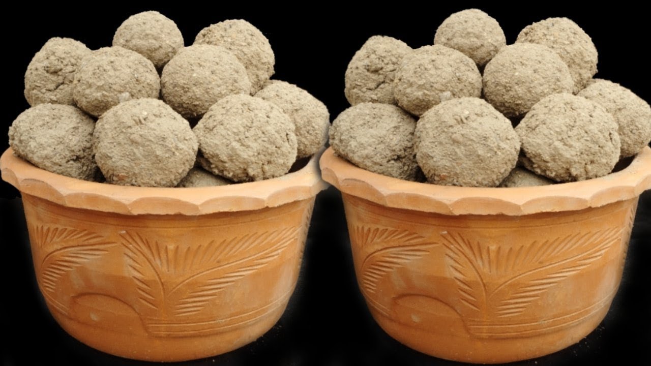 ASMR: Surprise 😉 New Clay Pot 🎉 Mix Stony Texture Crumbling in Clay pot