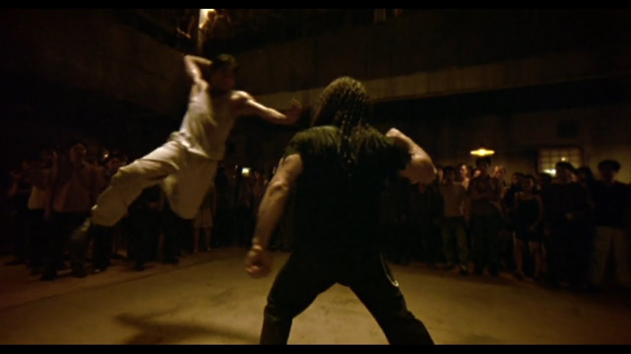 Elbow strikes to beat the Farang | Ong Bak The Muay Thai Warrior 2003 | Slo mo