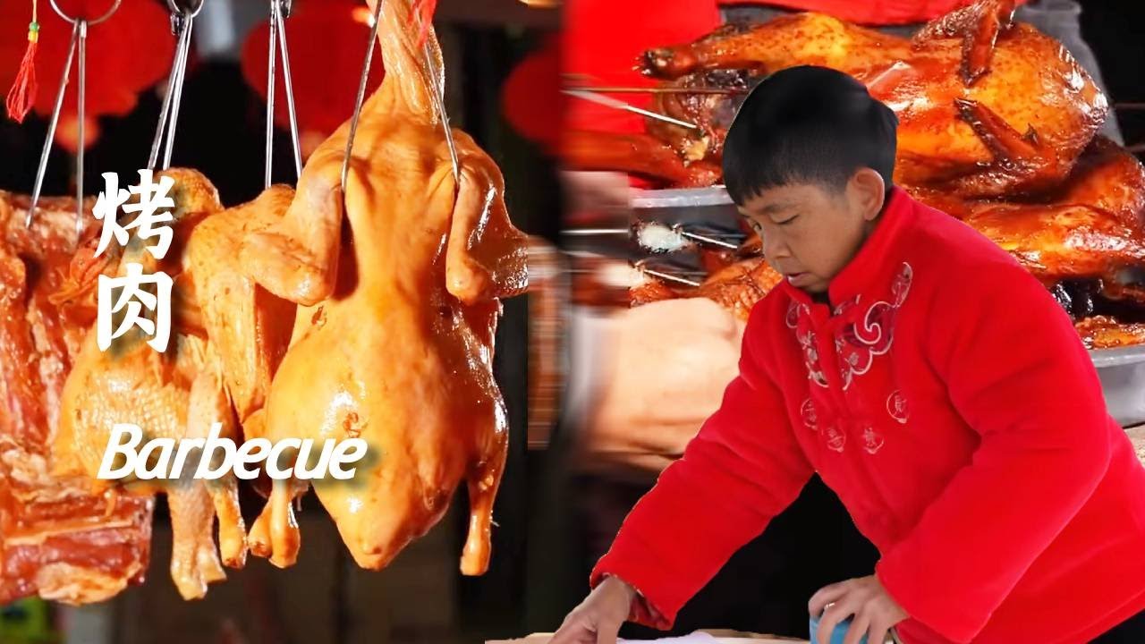 贴春联放烟花，年味越来越足，丰盛的饭菜因为大家齐聚团圆更加香甜！【康仔农人】