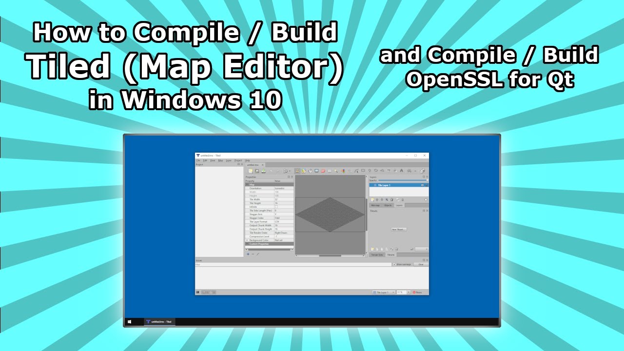 How to Compile / Build Tiled (Map Editor) in Windows 10 and Compile / Build OpenSSL for Qt