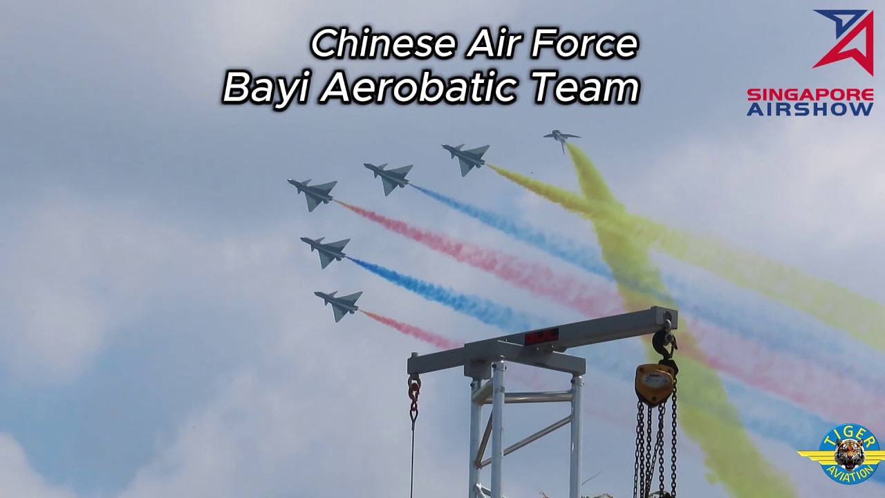J-10 Aerobatics Singapore Airshow 2026: Bayi Aerobatics Team Chinese Air Force