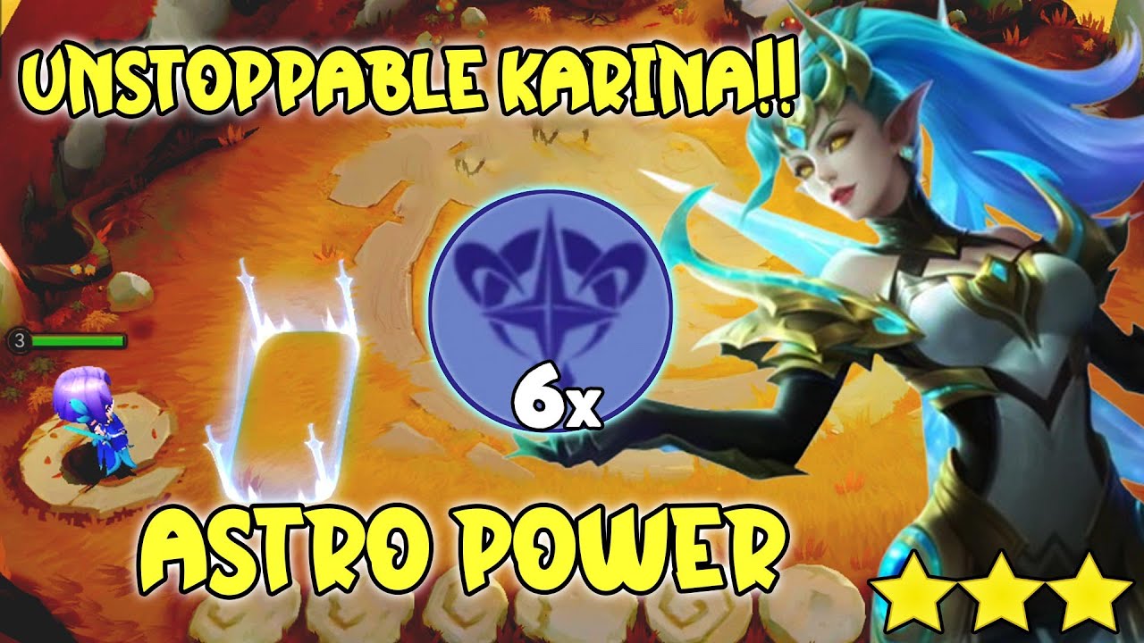 UNSTOPPABLE KARINA ASTRO POWER!! BEST META LING COMMANDER | MAGIC CHESS GOGO
