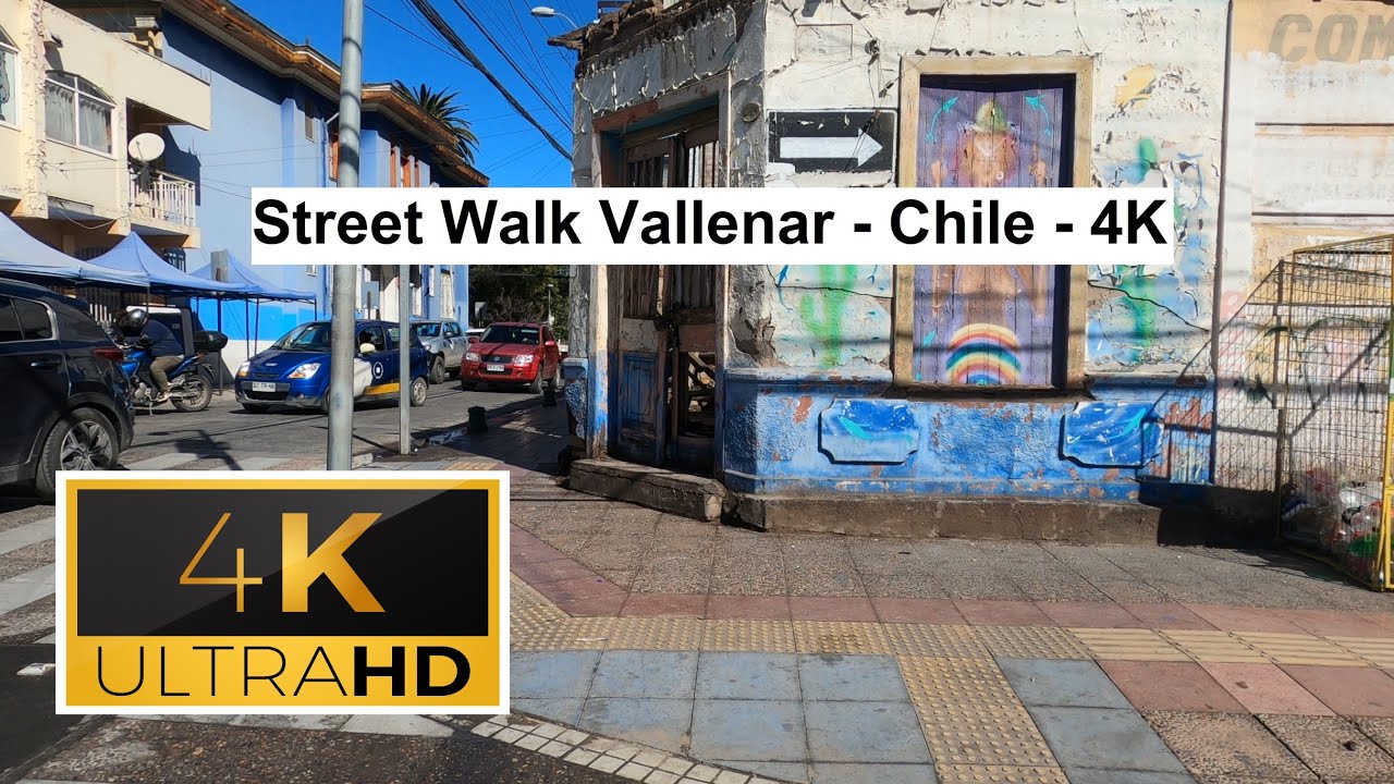🇨🇱 Street Walk Vallenar - Chile - 4K