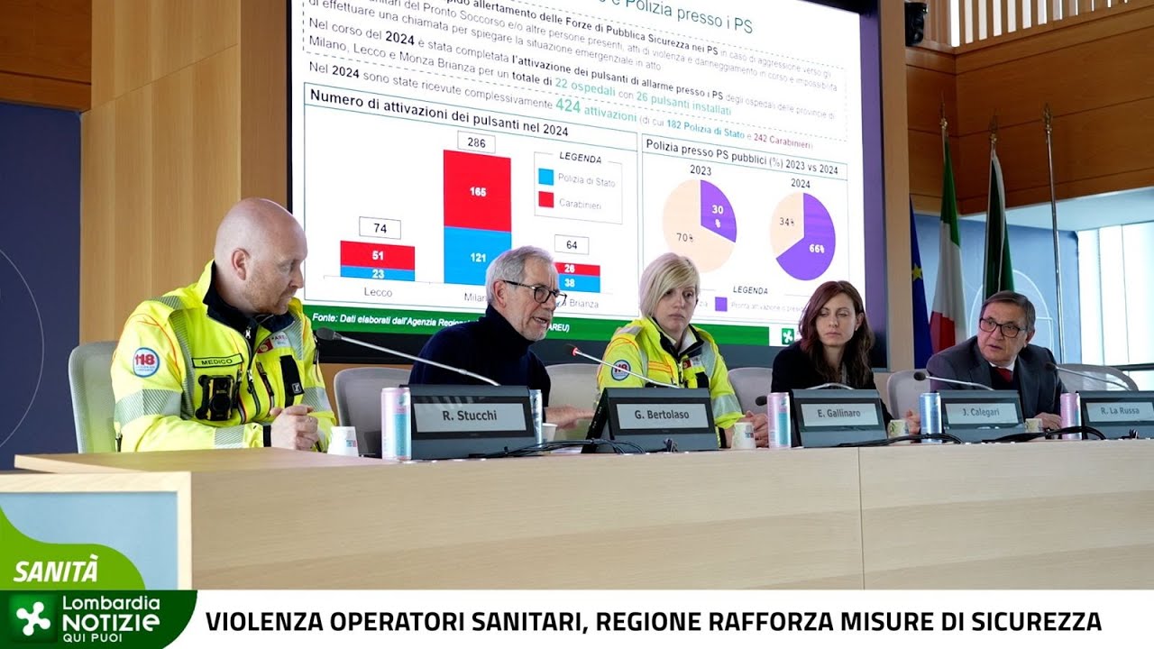 Violenza operatori sanitari, Regione Lombardia rafforza misure di sicurezza