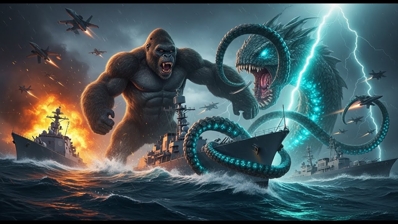 King Kong vs Sea Monster: Army Alliance Saves the Ship