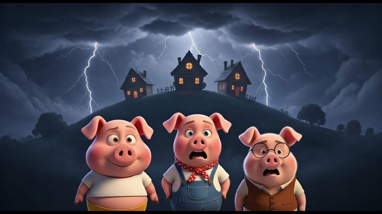The Three Little Pigs Full Story | 3D Animated Moral Story for Kids | Bedtime Story