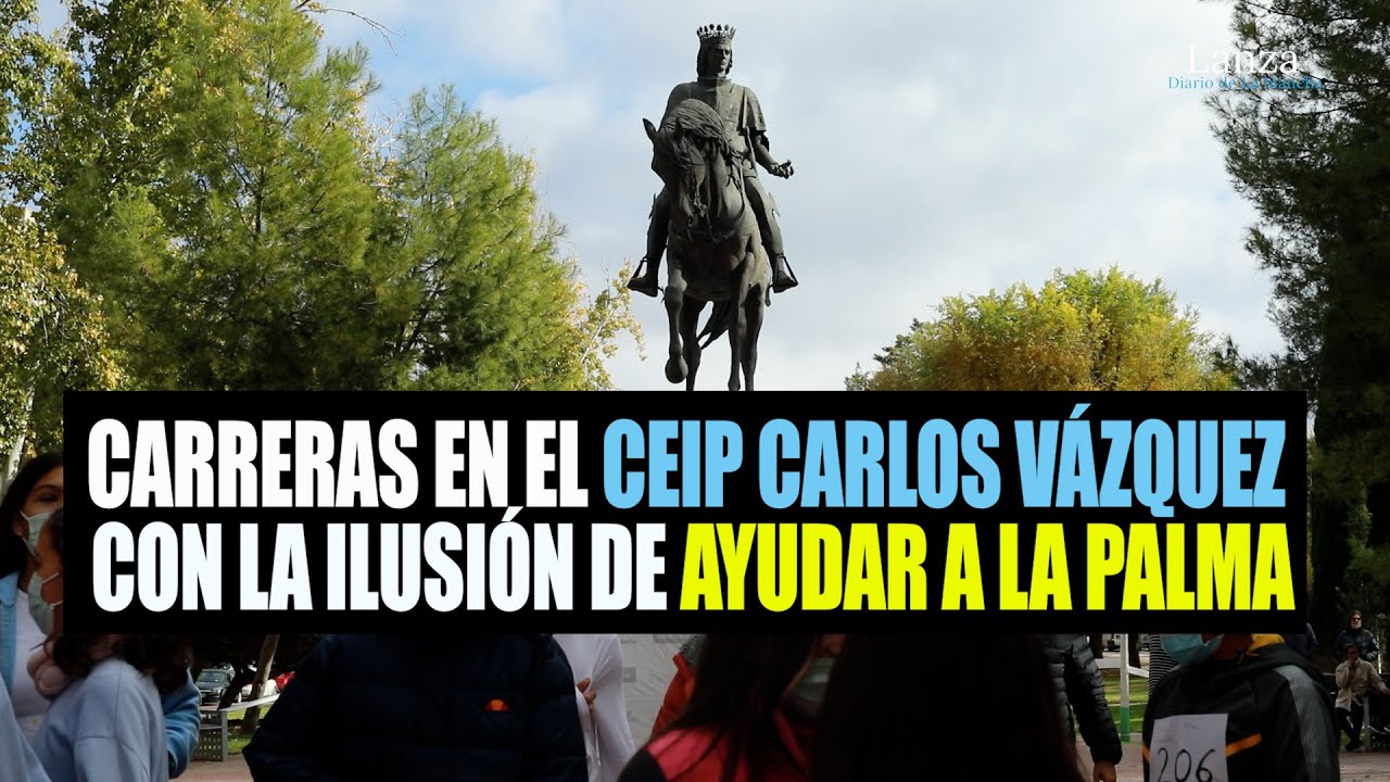 Carreras en el CEIP Carlos Vázquez con la ilusión de ayudar a La Palma