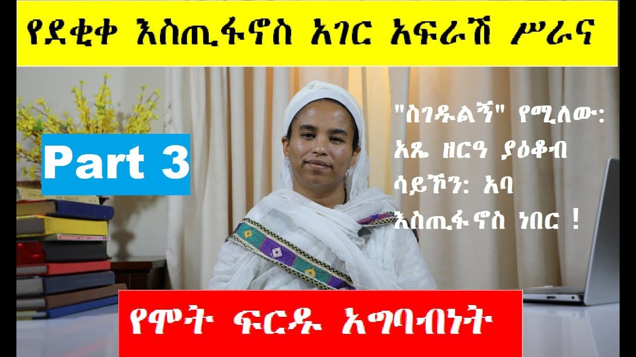 13 - ከደቂቀ እስጢፋኖስ አገር አፍራሽ ወንጀሎች የመጀመሪያው (Part 3)- - በዶ/ር መስከረም ለቺሣ