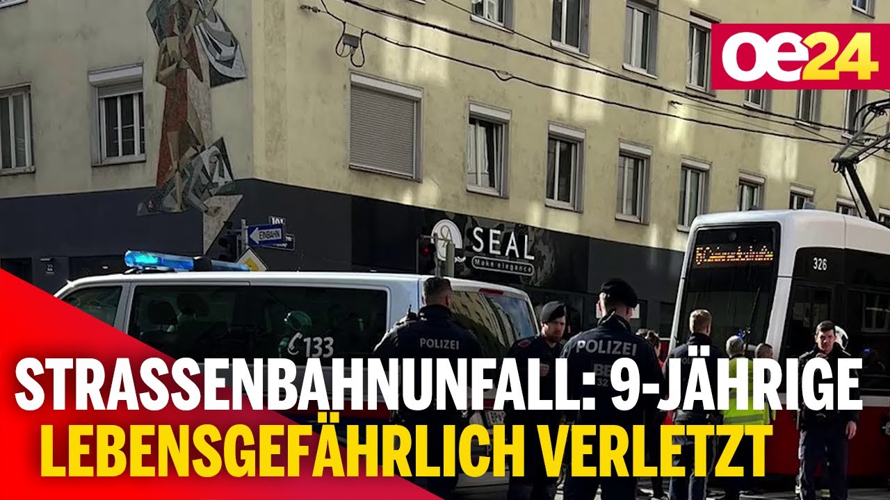 Stra&szlig;enbahnunfall: 9-J&auml;hrige lebensgef&auml;hrlich verletzt