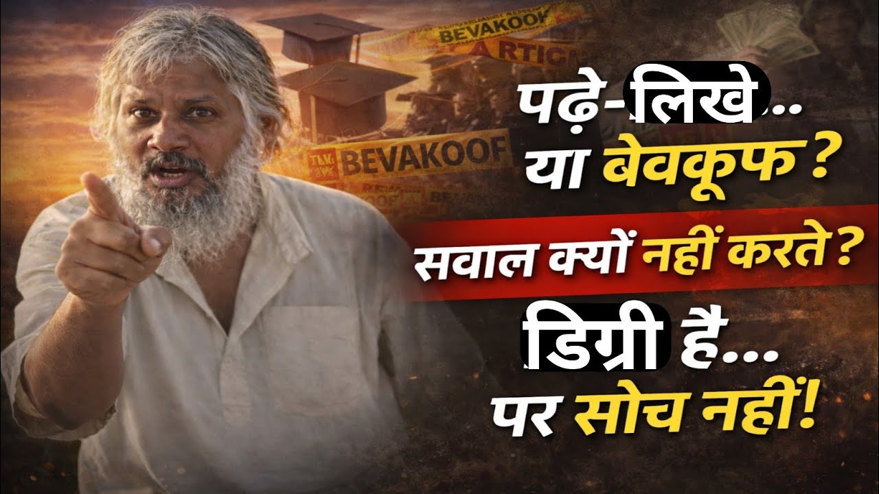 शिक्षित होकर भी बेवकूफ क्यों बन जाते हैं लोग?#योगी #yogi #motivation 