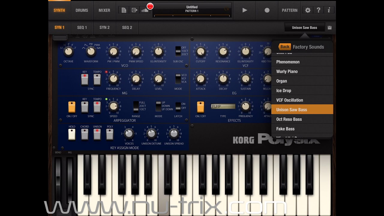 iPolysix Factory sounds demo