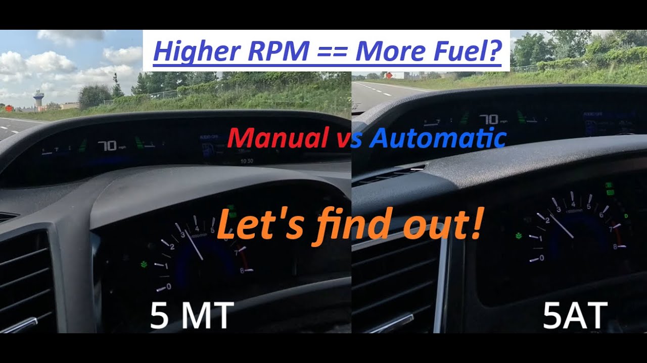 Higher RPM = More Fuel? Let's find out! | Auto vs Manual