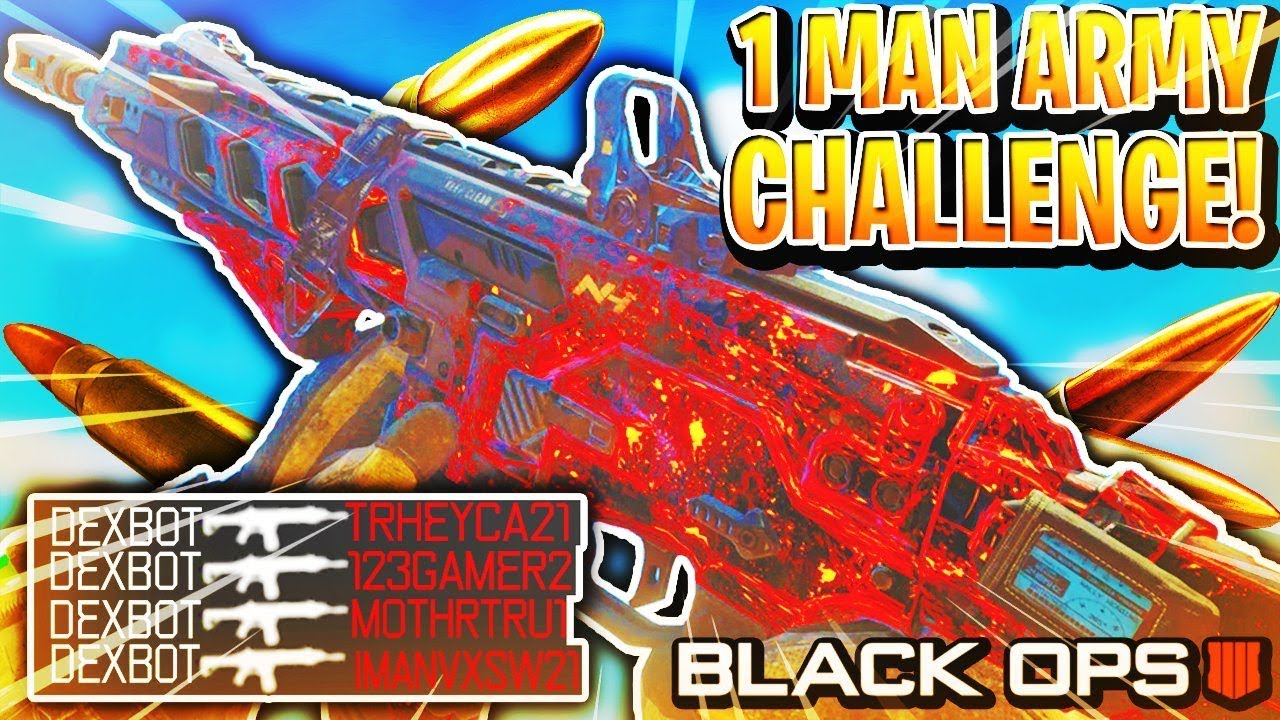 1 MAN GETS ALL 75 KILLS IN TEAM DEATHMATCH 🔥 (COD BO4 1 Man Army Challenge)