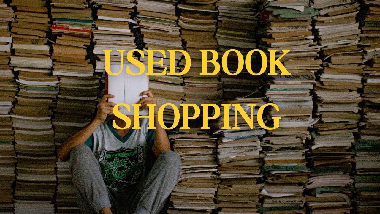 Used book sale shopping