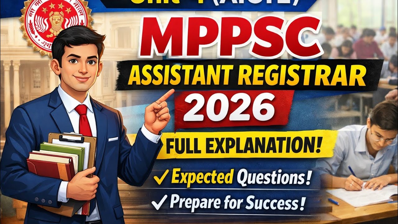 MPPSC ASSISTANT REGISTERAR unit -4 अखिल भारतीय तकनीकी शिक्षा परिषद key Facts 