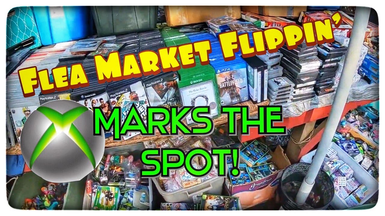 Flea Market Flippin - XBox Consoles & Games! - Live Video Game Hunting -Emceemur