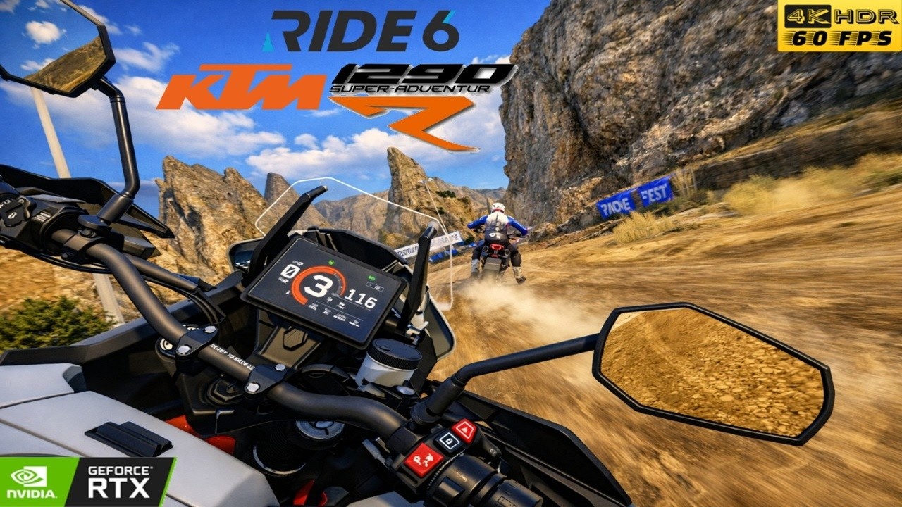 KTM 1290 Super Adventure R in Ride 6 | Next-Gen HDR 4K Visuals