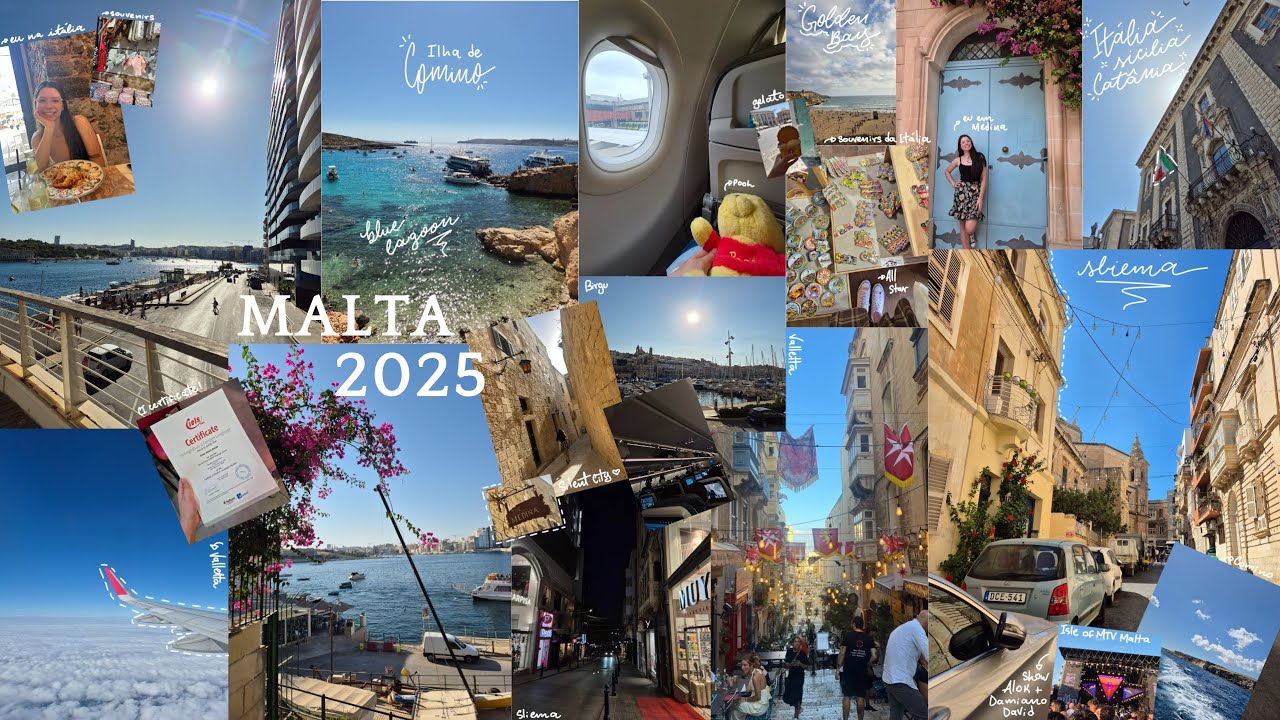 vlog do meu intercâmbio de 2 semanas em Malta - Julho 2025