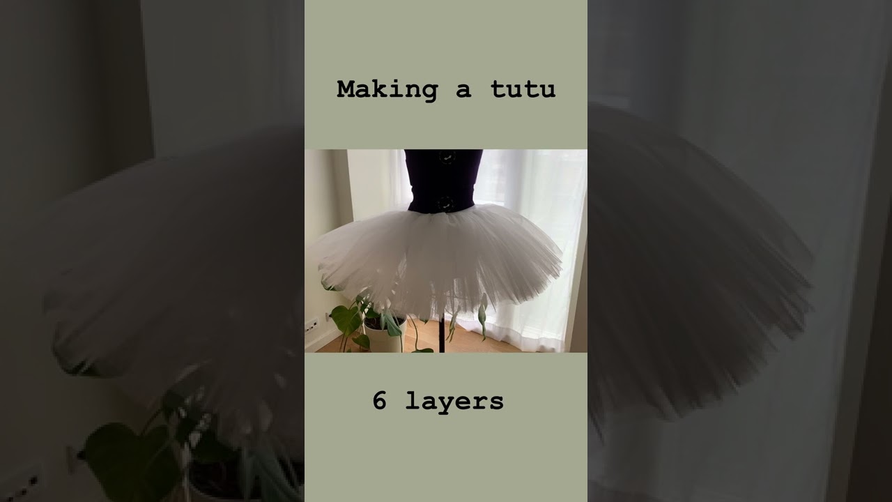 I made a classic tutu for ballet! #shorts