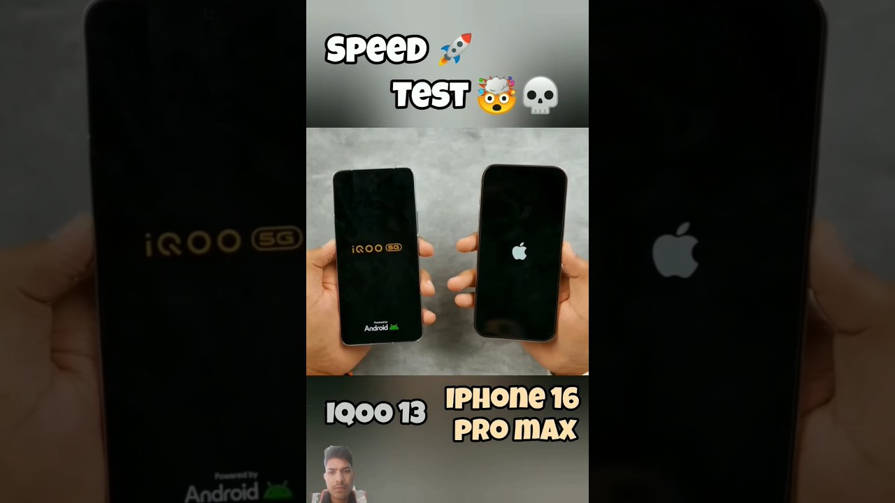 I qoo 13 Vs I Phone 16 Pro Max Speed Test #smartphone  #mobilelegends #gaming #iqoo13