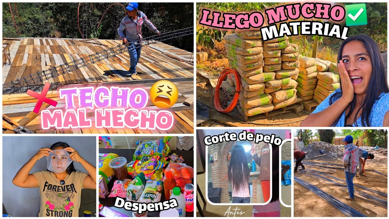 MAS AVANCES DE LA CASITA 😱✅️ LE CORTAMOS el PELO a mi HIJA 💇‍♀️ COMPRAS🏠 Paseo y Mas ✨️