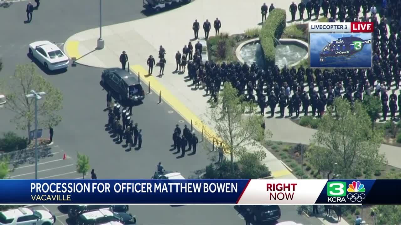 Remembering Matthew Bowen | Procession for Vacaville officer killed in the line of duty