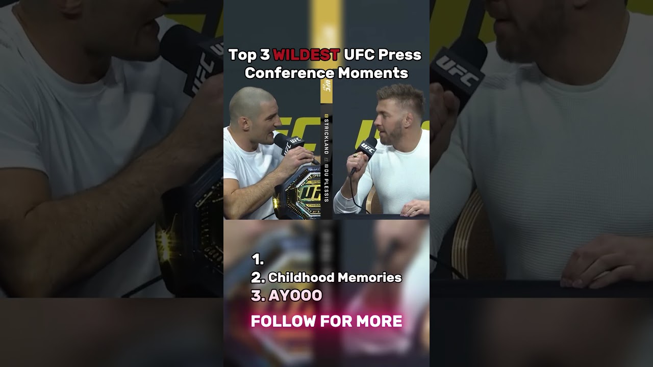 Top 3 Wildest UFC Press Conference Moments