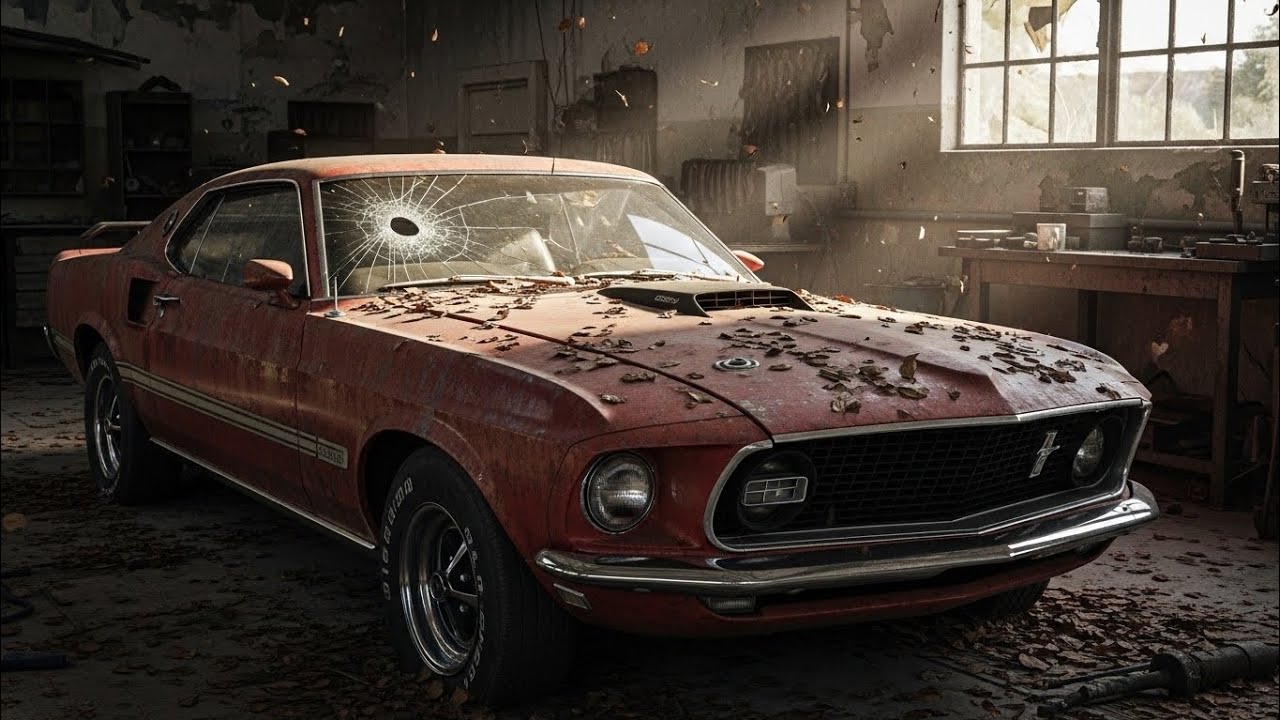 ASMR Car Restoration – 1969 Ford Mustang Mach 1 | From Abandoned to Brand New