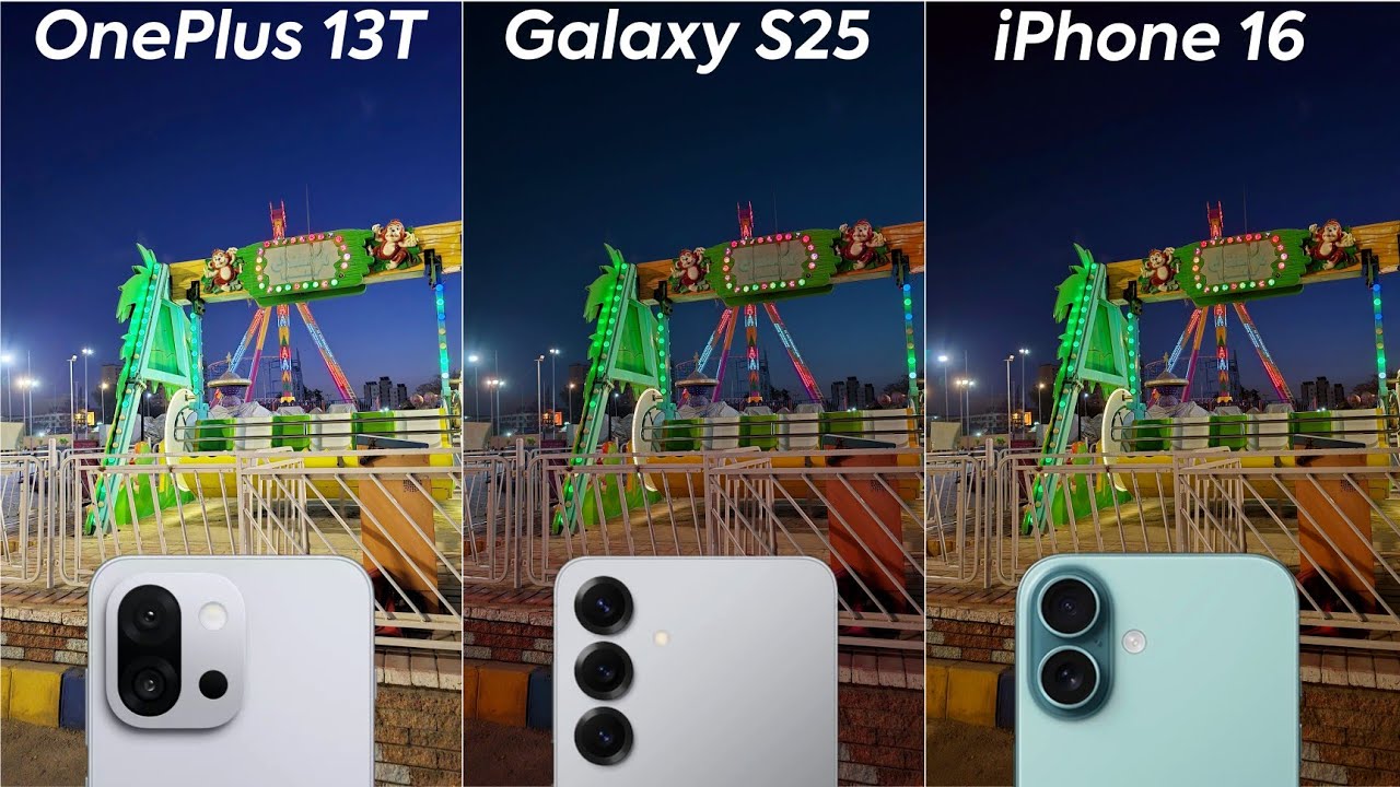 OnePlus 13T vs Samsung S25 vs iPhone 16 Camera Test Comparison