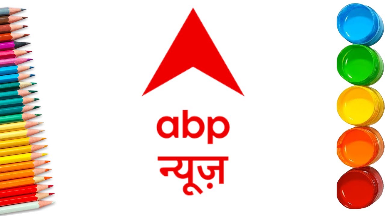 How to draw ABP news hindi logo | ABP news live