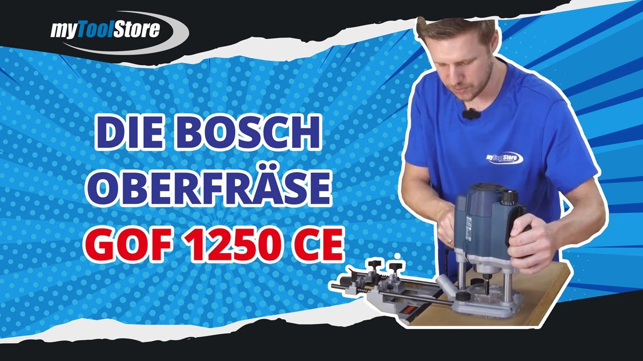 Jetzt haben wir sie! Die Bosch Oberfräse GOF 1250 CE | myToolStore