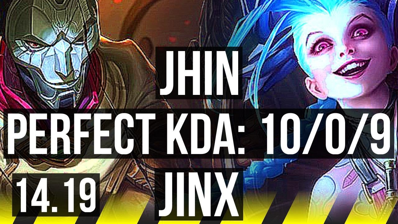 JHIN & Thresh vs JINX & Lulu (ADC) | 10/0/9, Legendary, 800+ games | EUW Challenger | 14.19