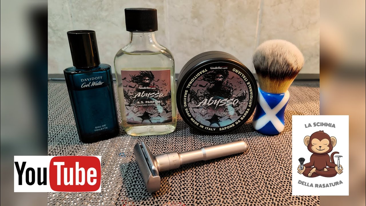 Abysso: una rasatura in mezzo all'oceano!!! #sotd #wetshaving #rasaturatradizionale #coolwater