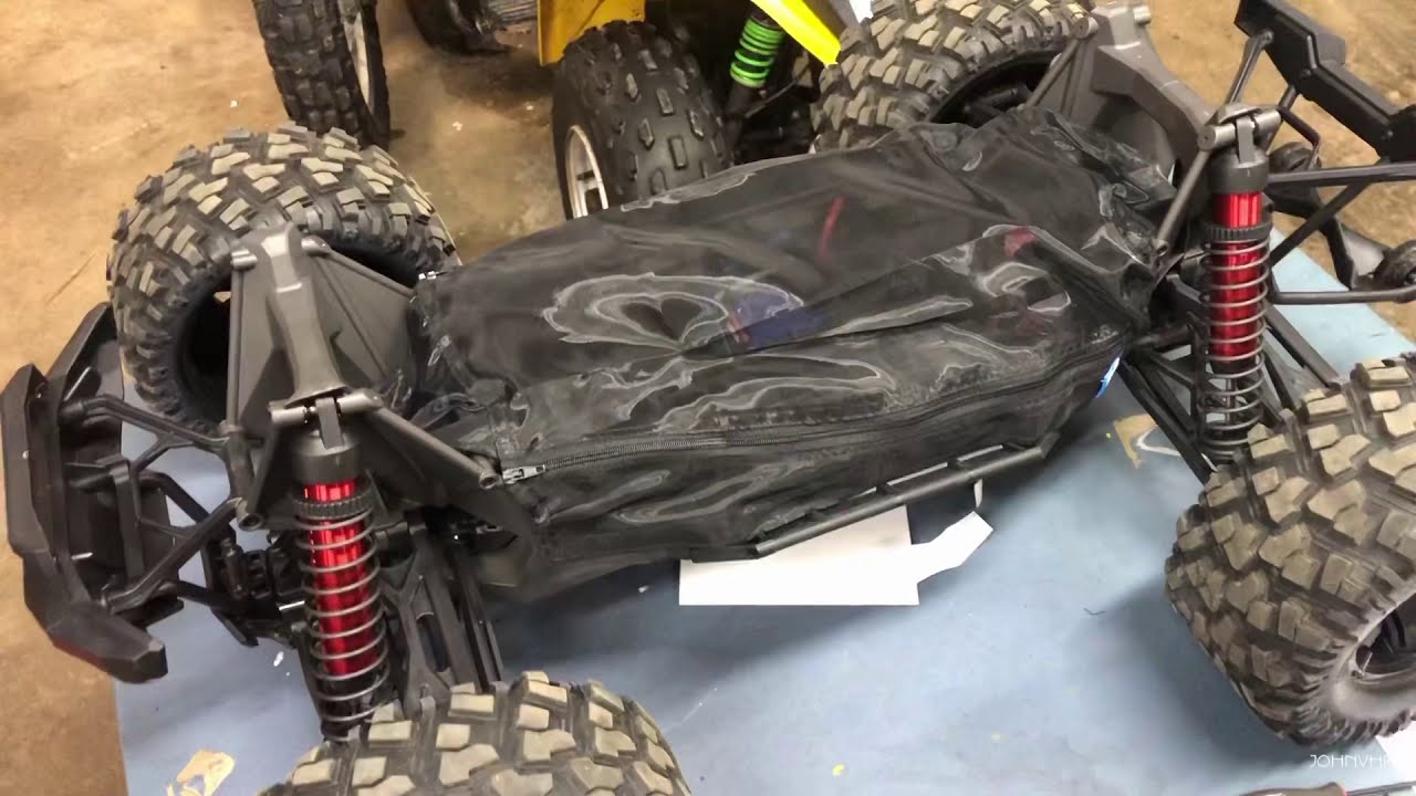 Raidenracing Chassis Dirt Dust Cover for 1/5 Traxxas 6S 8S X-Maxx Installation