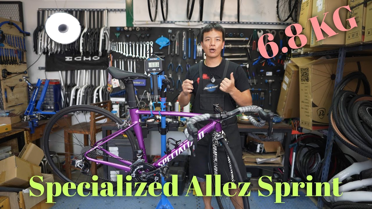 เสือหมอบอลูที่เบาที่สุดในร้าน Specialized Allez Sprint Smartweld แต่งยังไงบ้างมาดูกัน 6.8kg