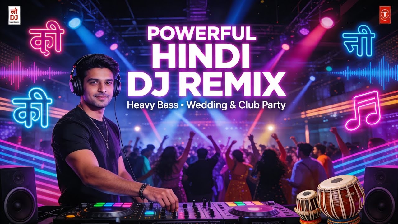 POWERFUL HINDI DJ REMIX 🔥 | Heavy Bass Drop | Bollywood EDM Mashup | Party -  Club -  Wedding DJ” 