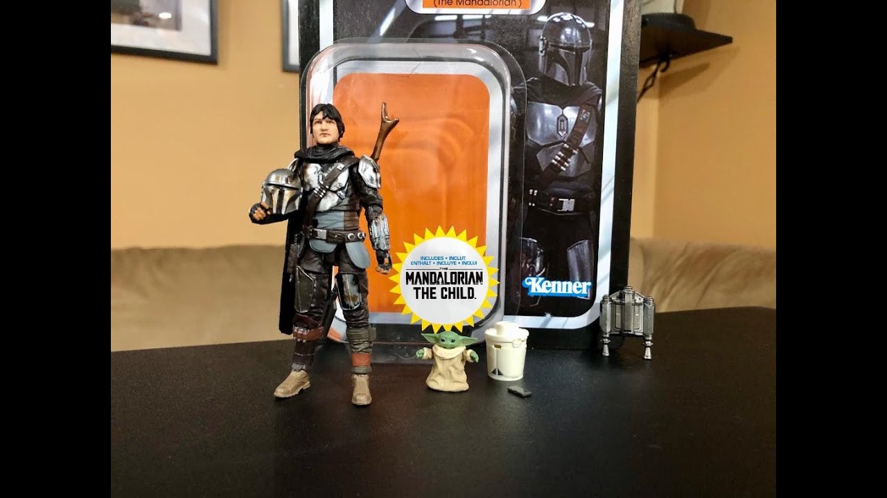 Star Wars The Vintage Collection Din Djarin (The Mandalorian) & The Child 3.75 Action Figure Review