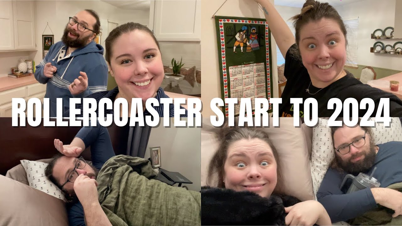 A rollercoaster vlog to start 2024 | What I'm reading, NYC haul, and SURPRISE, we've got the FLU!!😷