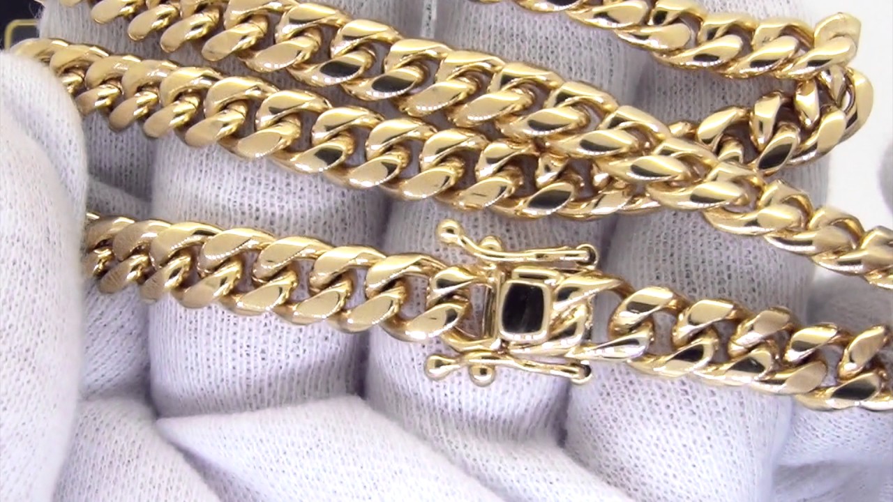 Gold Miami Cuban Chain | 3x Gold Wrapped | 8MM - Stainless Steel