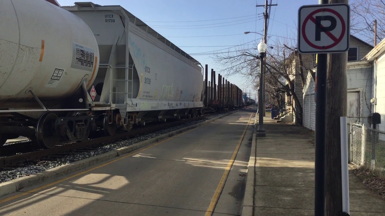 CSX Train with DPU! In Lawrenceburg Indiana