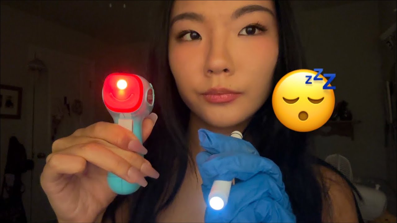 asmr- eyes closed cranial nerve exam rp