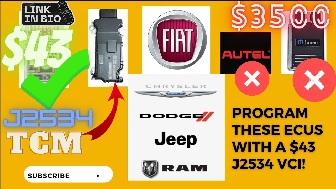 Witech 2 Program 2016 Fiat 500x TCM, Dodge, Chrysler, Jeep, RAM with $43 VCI! LINK IN DESCRIPTION!
