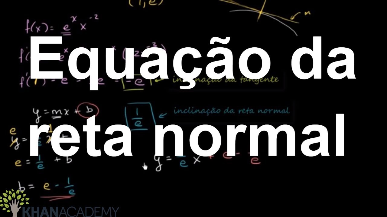 Equação da reta normal | Matematica | Khan Academy
