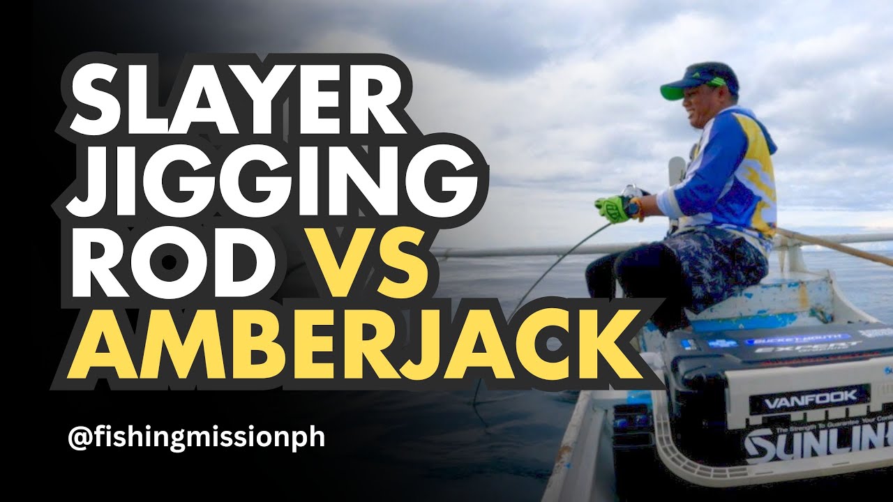 TDFS Slayer Solid Carbon Jigging Rod vs Feisty Amberjack - Best Jigging Rod Under $100!