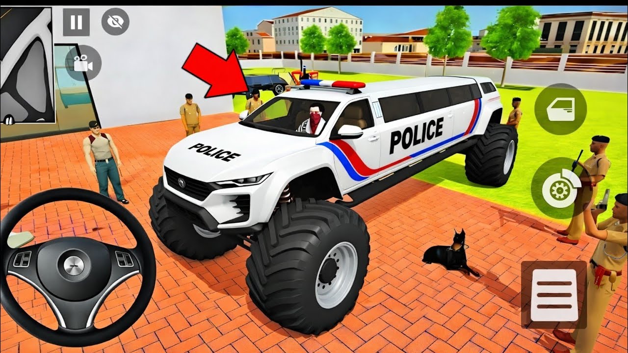 🚀Indian Theft Auto Franklin Order In Indian🤩 Police car And  red bike Indian Police SUV Game