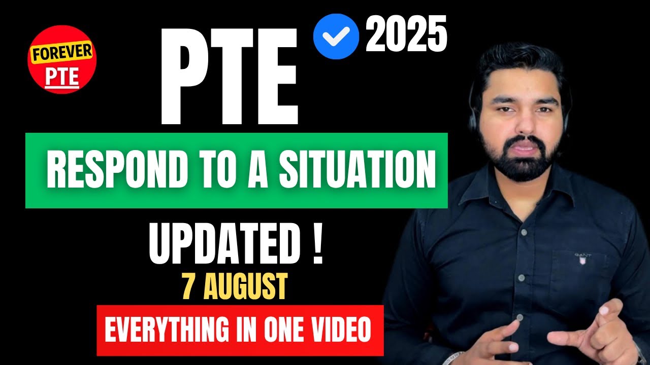Respond to a Situation Template | PTE | Speaking 