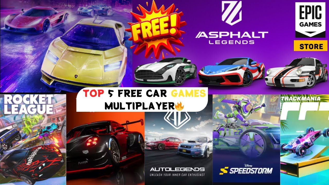 TOP 5 FREE INSANE CAR MULTIPLAYER RACING PC GAMES🔥Offline | EPIC GAMES Store 2026 FREE Download